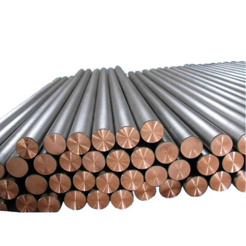 Factory Selling Titanium Clad Copper Rods Busbars Conductive Titanium Clad Copper Bar