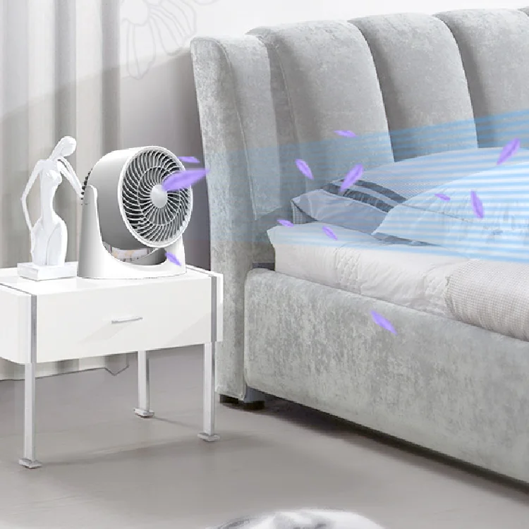 Color Box Mechanical Appliance Turbo Portable Electric Air Cooling Circulator Table Fans Plastic Factory Price Newest Smart Home