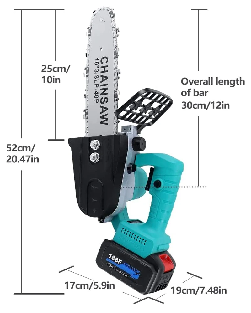 EVEWELLY Yassimy Kettensage Akku OEM 21V 10Inch Brushless POwerful  Electric Circular Saw