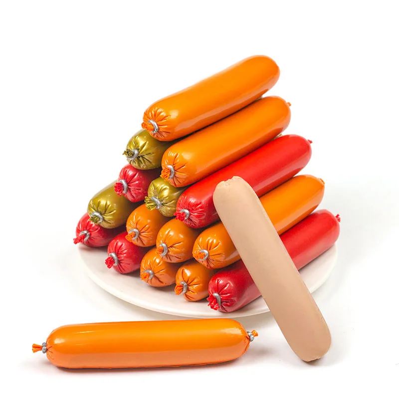 Заводская оптовая продажа корм для собак сосиски с ветчиной закуски домашних животных готовые к употреблению колбасы лакомства