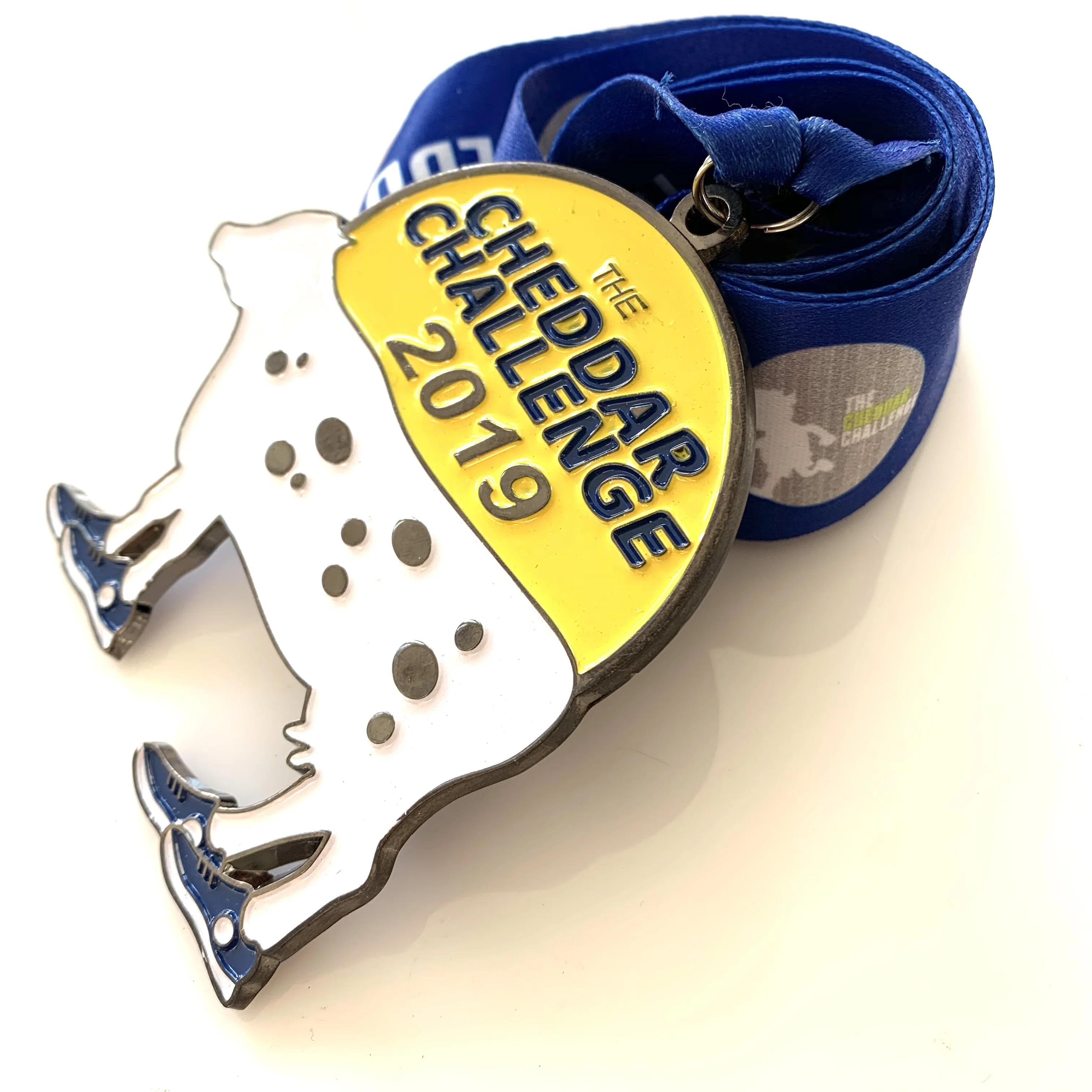 Production Cheap Custom 2d Metal Sports Gold Run Finisher Medals Storage Medal With Ribbon