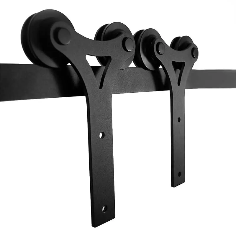 RHETECH China Supplier Roller Guide for Bedroom Tri-Star Shape Sliding Wardrobe Garage Barn Door Track Top Roller Bearing System