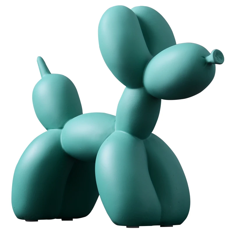 
Modern home decor balloon dog figurines nordic resin animal sculpture ornaments for living room decoration 