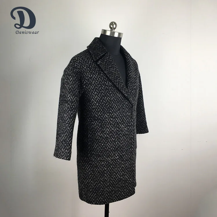 New model fashion women woolen overcoat ladies long coat