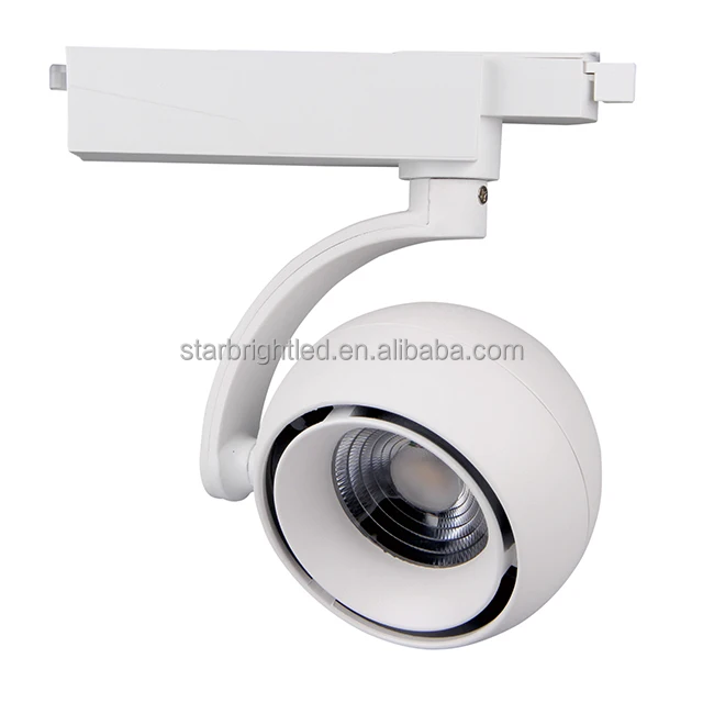 30W COB Led Track Light Shop Focus Lamp Retail Spot Lighting Fixtures Spotlights Linear Magnetic Rail Tracking Lamp