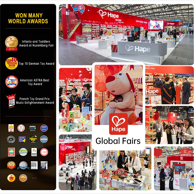 Hape Kids Creative Musical Instrument Baby Gift Keyboard Children Wood Piano Toys Dynamic Sound Upright Piano with chair