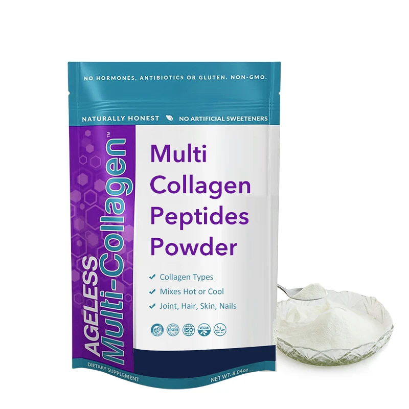 Private Label Health Supplements Multi Collagen 5 Types Hydrolyzed Protein Joint Health Protein Powder