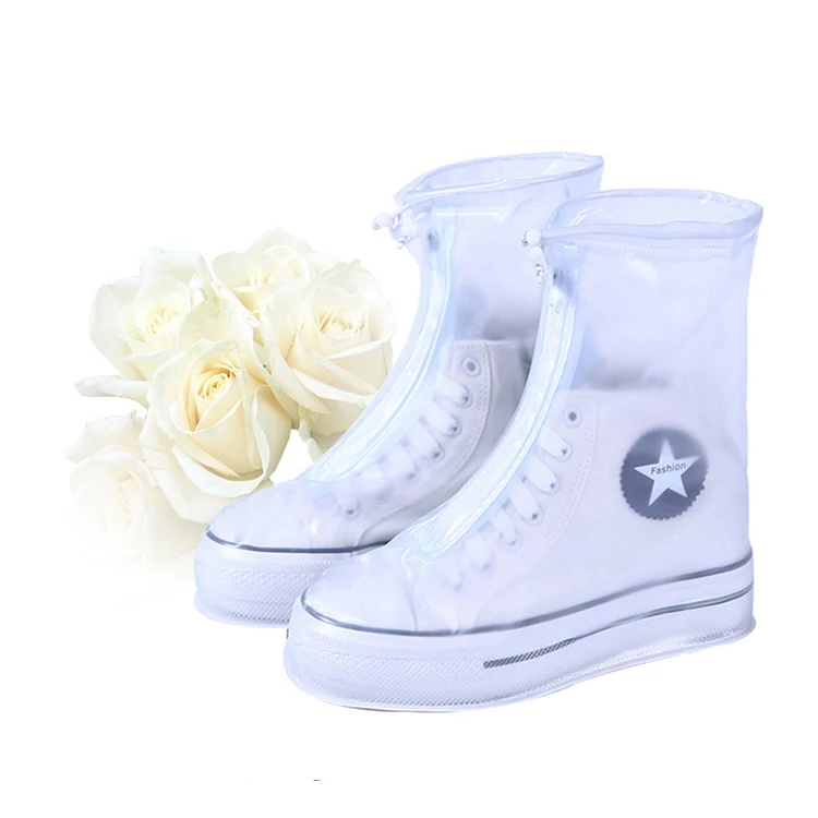 
Wholesale Cheap Outdoor Clear Waterproof Non Slip Covers Boots Protector Reusable Shoe Cover Unisex PVC Rain Shoe Cover 