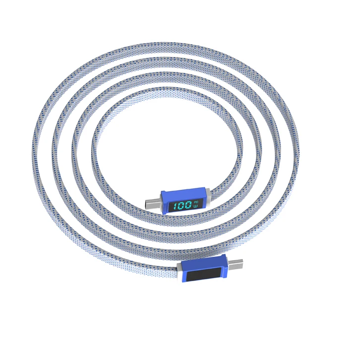 20V 5A 100W PD Fast Charging Type C to Type C Cable Nylon Braided USB-C Cord Phone Charger for Galaxy S22 Note 20, Pad Pro etc