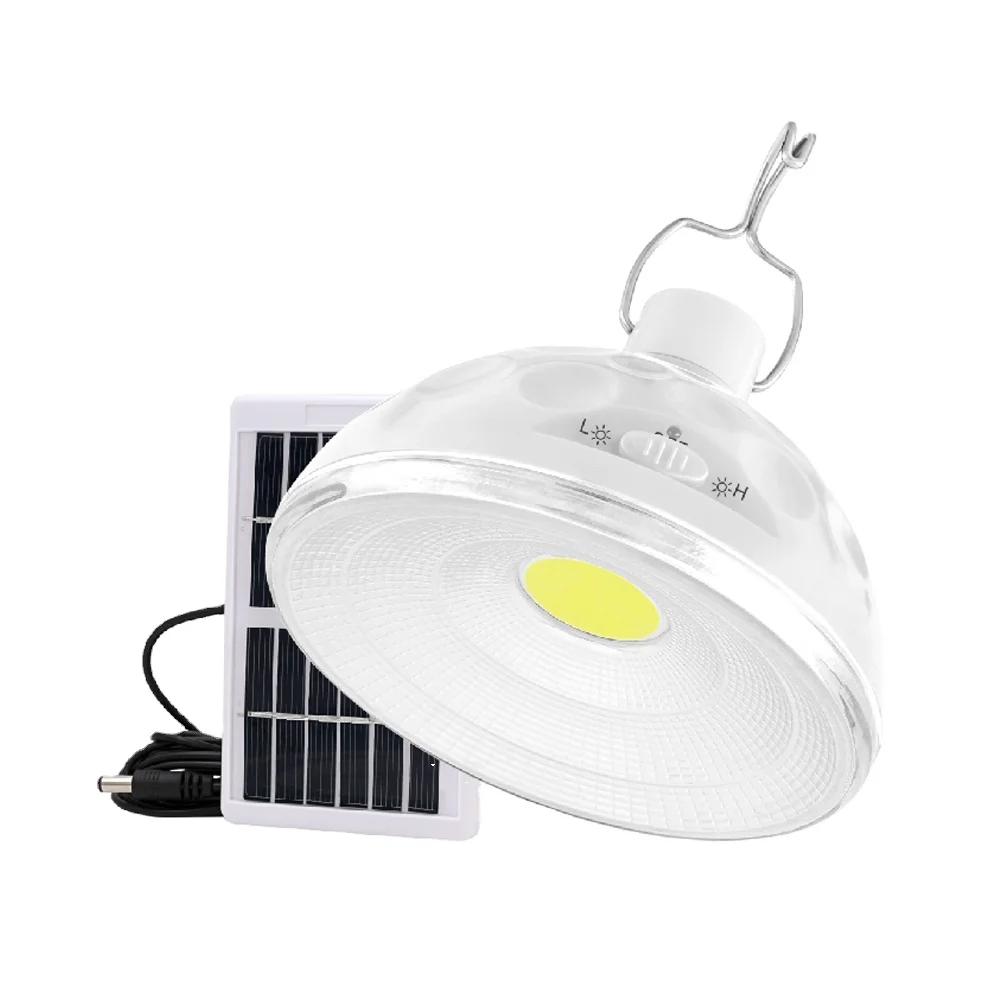 New Mini Solar Powered Emergency Lamp Rechargeable LED Bulb Portable Camping Light
