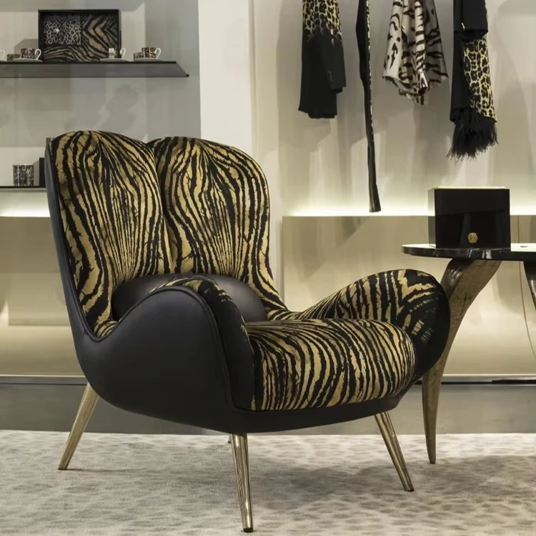 Furnistyle Italian Armchairs For The Living Room Luxury Sofa Armchair Unique Fabric Leisuce Chair