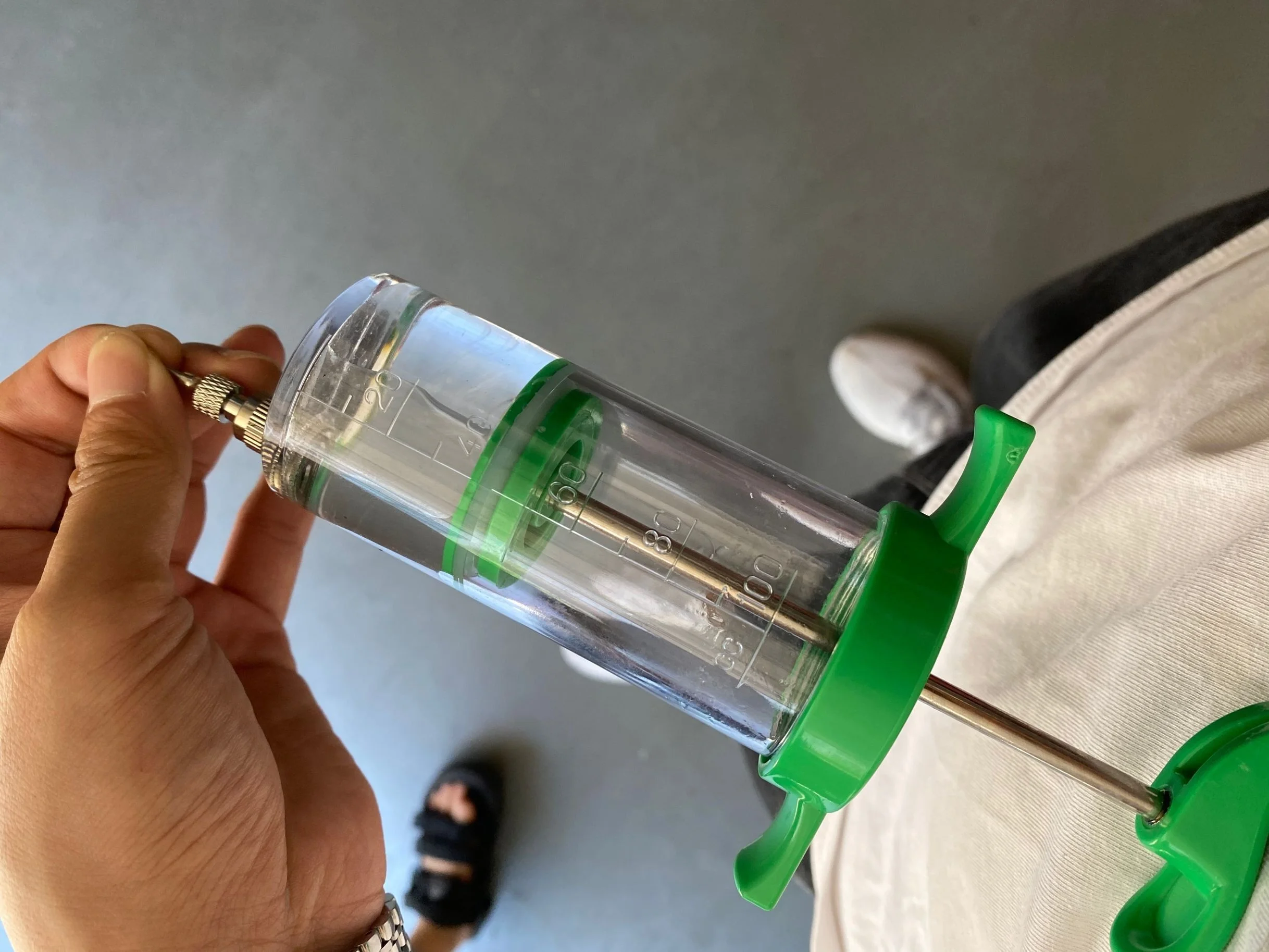 NL207 hot sales new type veterinary syringe 100ml 100cc tpx pc