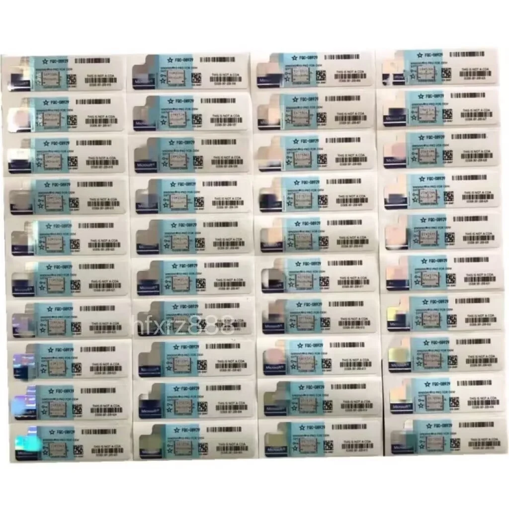 Hot Sale Oem Key Win10 Online Activation Licence Sticker Retail Key With Coa