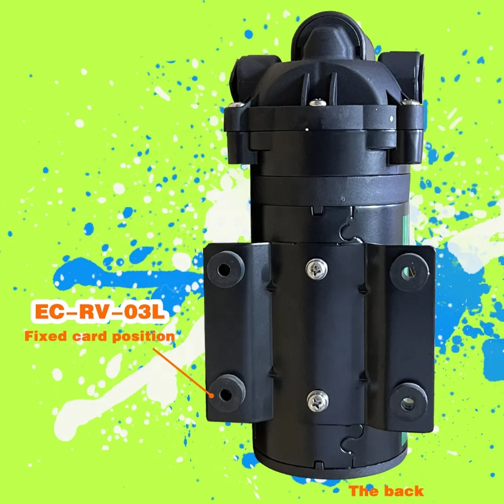 24V RO Water Purifier Pump Self-sucking Diaphragm 75GPD Booster