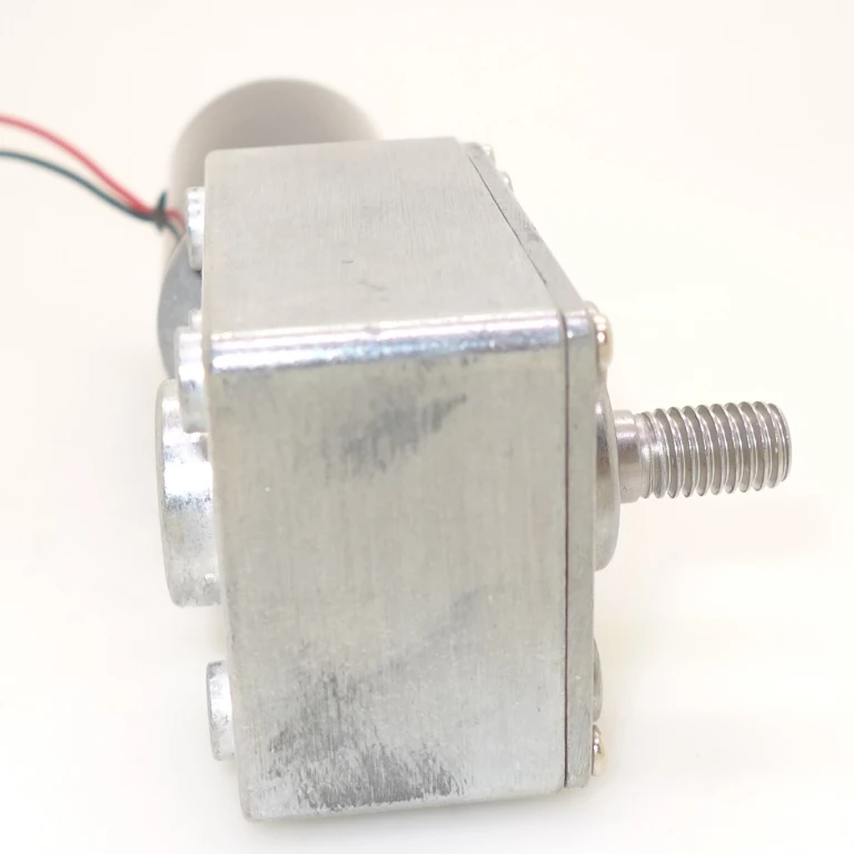 12v mini electric worm dc gear reducer  motor  1 nm 5 rpm  5200 rpm  for smart application with gearbox