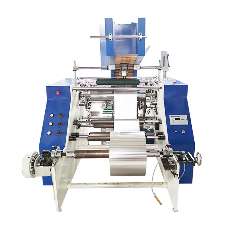 Automatic Roll Paper Aluminum Foil Film Slitter Rewinder And Cutting Machine