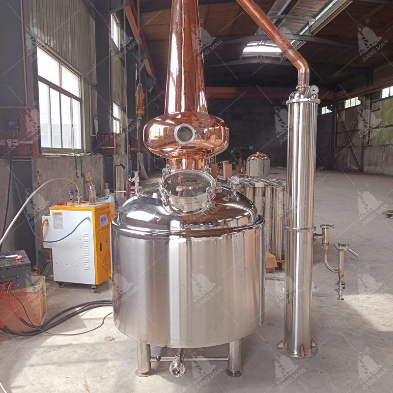 [JiangMan]-Copper Alembic Still 2000L/3000L/4000L Copper Single Malt Whiskey Pot Still