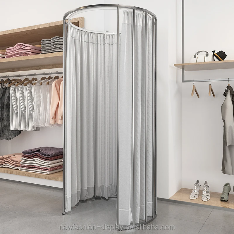 Boutique Retail Bridal Shop Fitting Room Mobile Fitting Room Clothing Store Fitting Room With Curtain