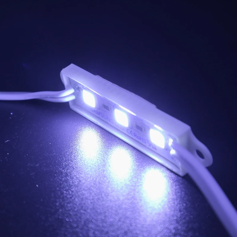 Bottom price 3leds SMD 5054 module DC12V 0.75W IP65 Epoxy back light for Channel Letters mini led module SMD5054