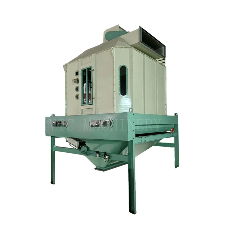 150T/Day  Flip-plate counter-flow cooling machine pellet counterflow cooler for wood pelelts and feed pellets