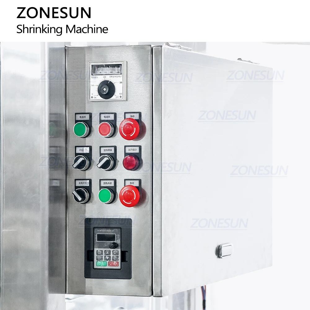 ZONESUN ZS-SXRS1 Full Automatic Wine Bottle PVC Film Capsule Cap Sleeve Heat Shrinking Wrapping Sealing Machine