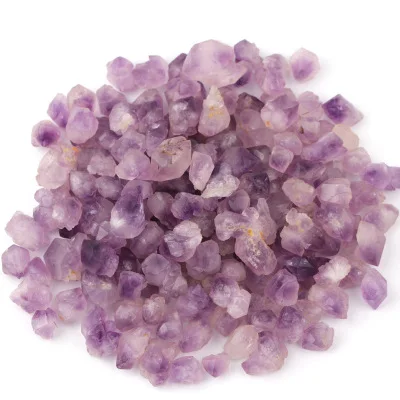 
1-3Mm Natural Crystal Stones Gravel Healing Home Decoration Alum Amethyst Tumble Crystal Samll Stone 