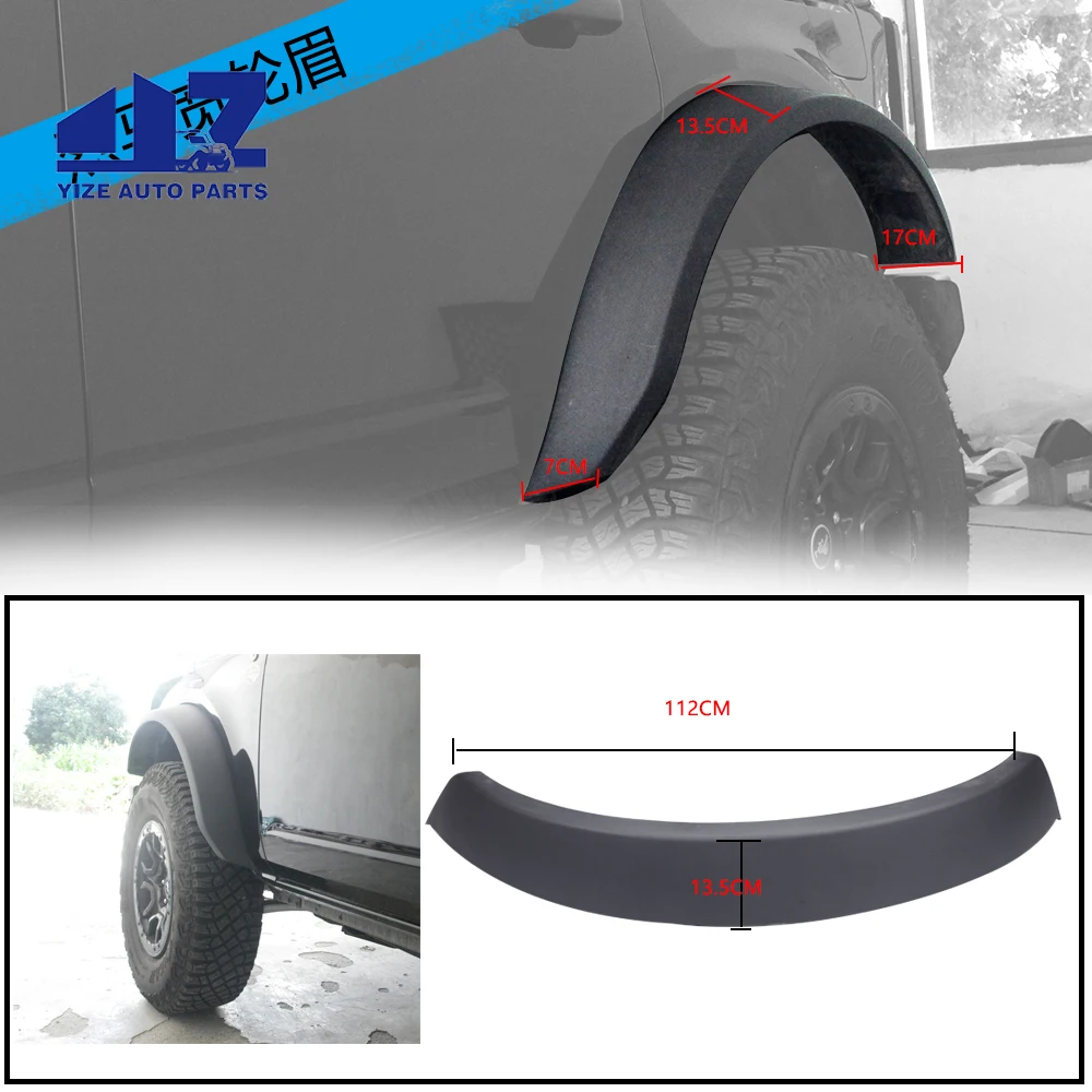 Off-road Replacement ABS Wheel Fender Flares kit for Ford Bronco 2021 2022 2023 Accessories