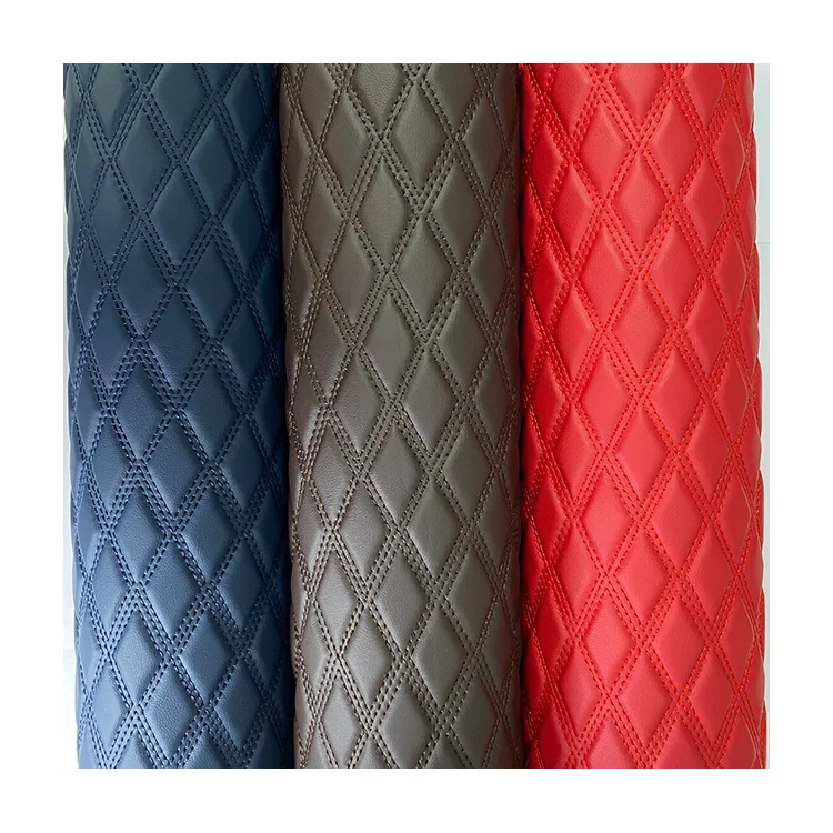 Low price wholesale Auto Carpet Raw Material pvc artificial leather Customized Color Car Mat Material Leather