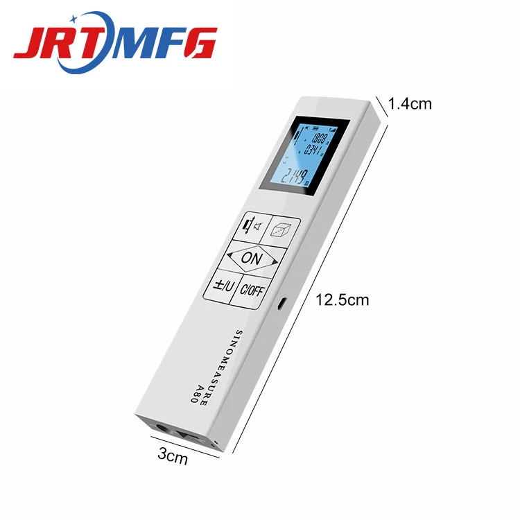 JRTMFG Two Way Multifunctional Measurement Tool 262 Feet Bilateral Lazer with Real Time Measuring Laser Range Finder