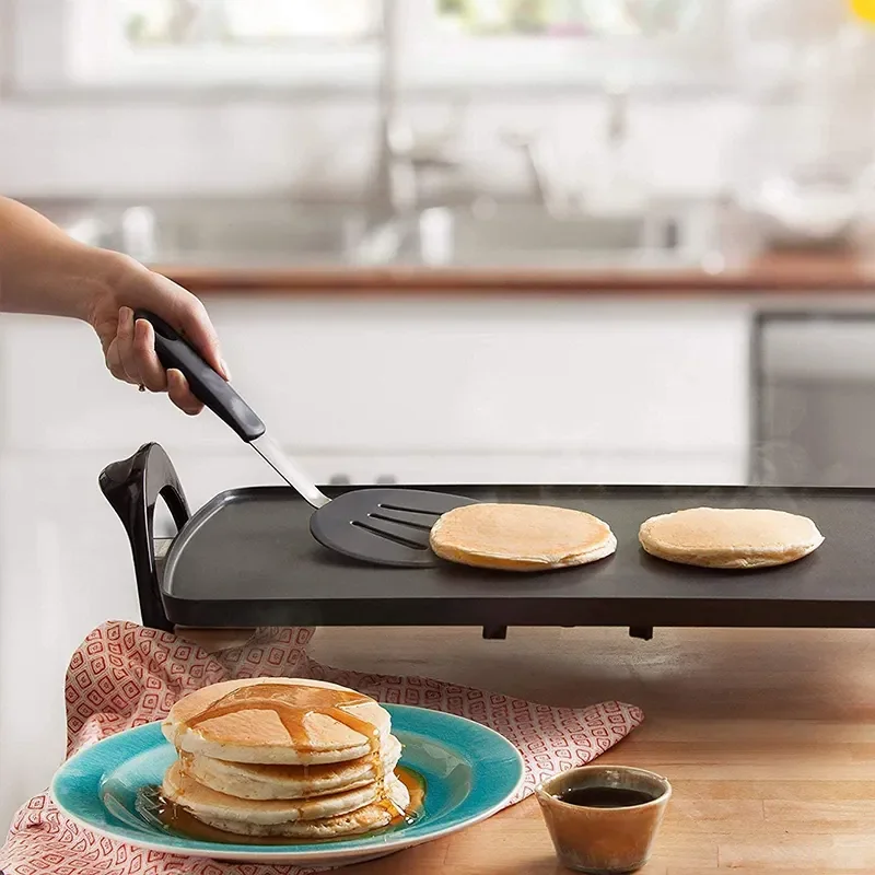 Non-Stick Stainless Steel Cooking Utensils Silicone Turner Spatula Set for Cooking Flipping Pressing Fish Pancake Eggs