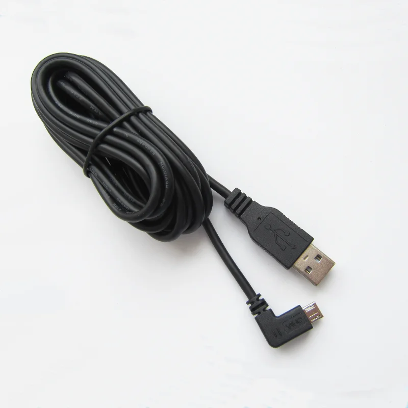 To Right Angle Micro Usb Charging Extension Cable Hot Sell Micro Usb 2.0 Data Charging 3M Cable,custom USB a Male PVC Black JS