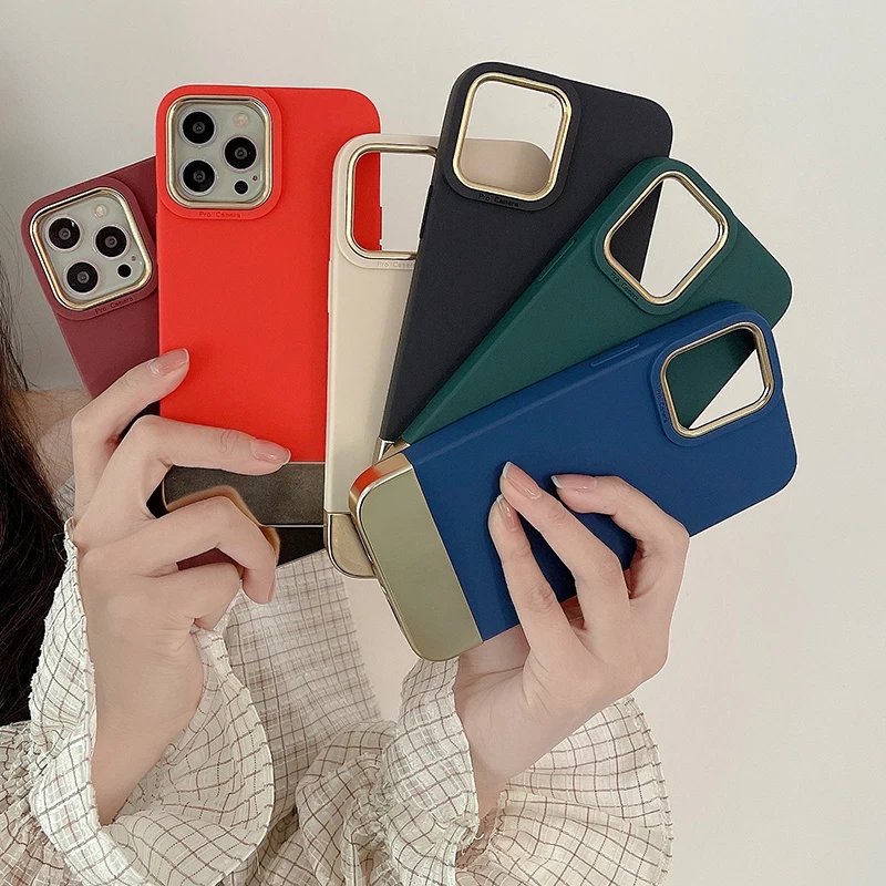 3 in 1 Korea Luxury Plating Bumper for iPhone 13promax Case For iPhone 13 Pro Max Cover Case 3 in 1 For iPhone Case