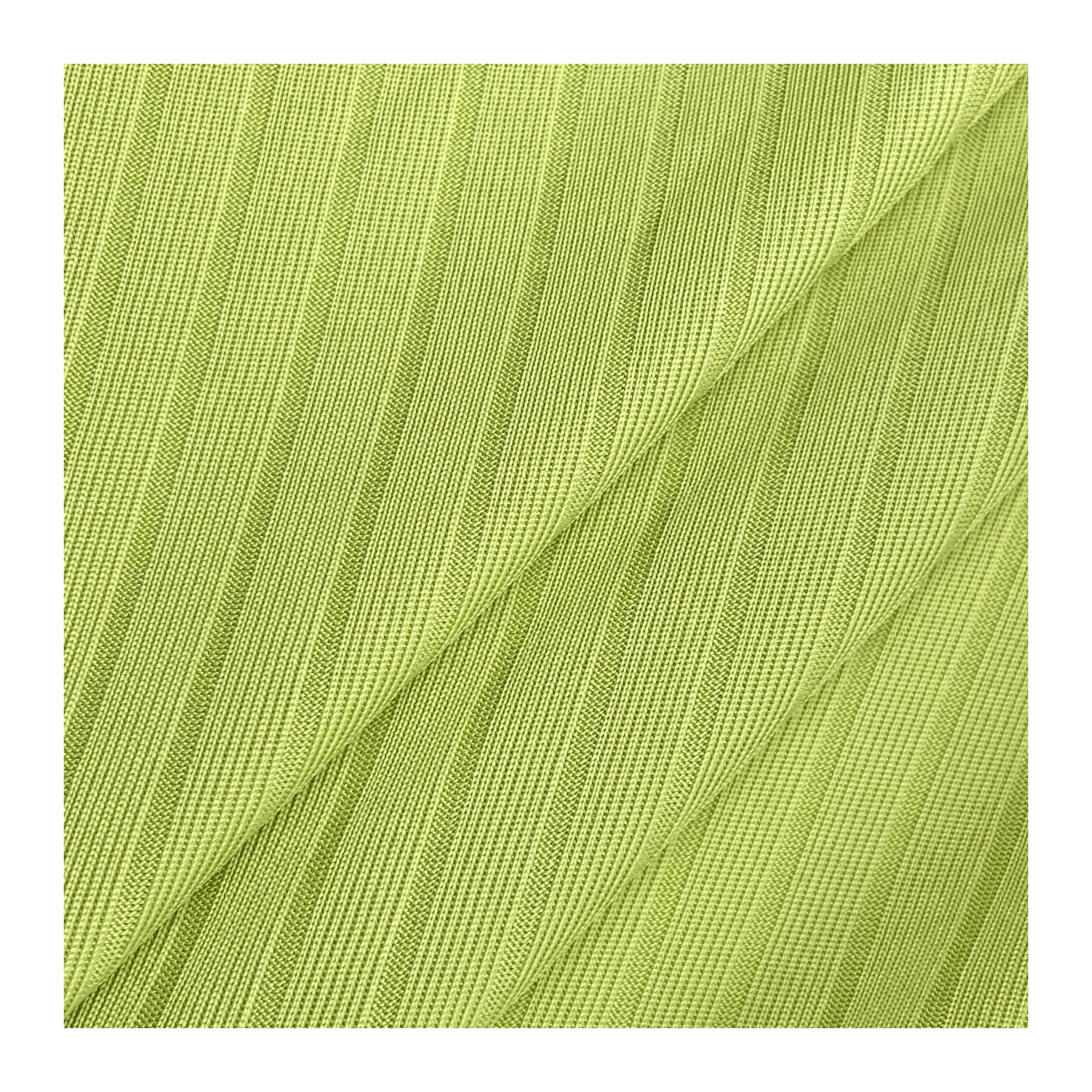 High Elastic Super Soft 8*3 Rib Knit Fabric 90polyester 10spandex stripe fabric For T Shirts dress