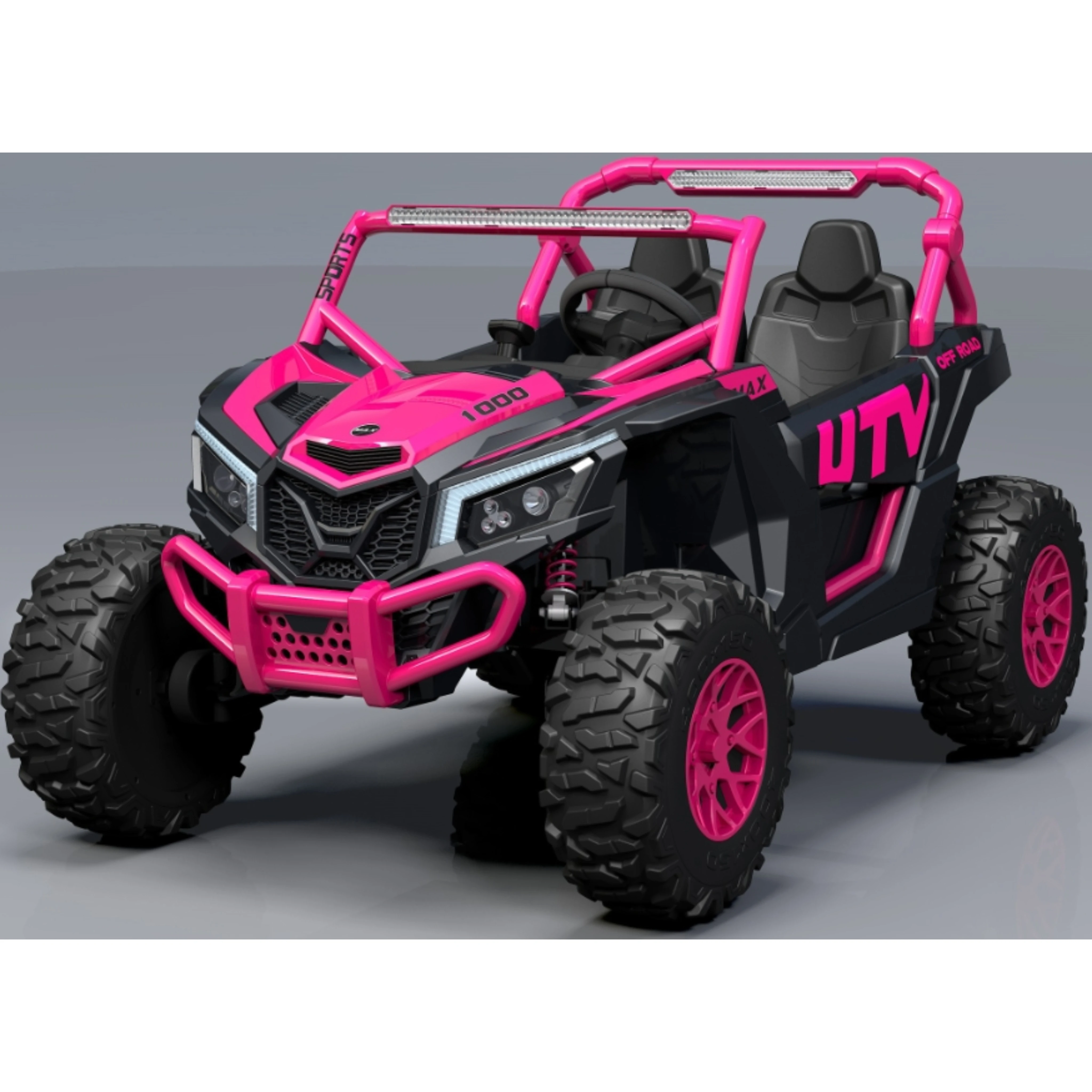 24V 2-местный 4WD внедорожный Багги ездить на игрушечной машине с дистанционным управлением SXS UTV Детский электромобиль