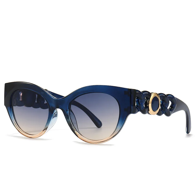2022 Trendy Lady Designer Sun Glasses Wholesale Vintage Cat Eye UV400 Women Sunglasses