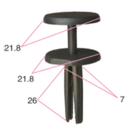 YT4517  China Manufacture Supply Car Bumper Fasteners Wholesale Various Automotive Plastic Clips And Fasteners
