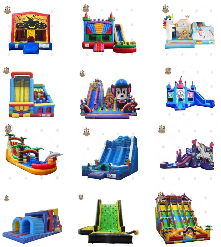 Wholesale Outdoor Kids Jumping Bouncy Park House Bouncing Inflatable Castle With Slide