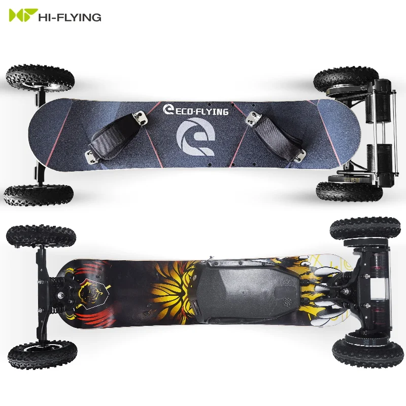 OEM ODM Factory Customized Remote Control Skateboard Maple+Bamboo Skate Board Decks Off Road Skateboard