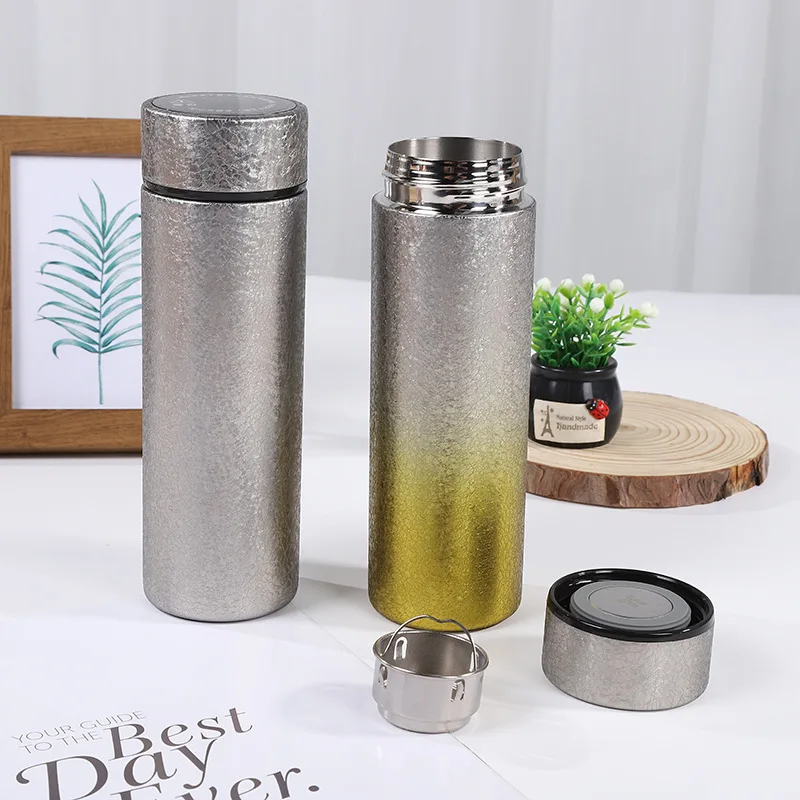 High-Appearance Level Titanium Thermos Cup Manufacturer Dual Purpose Car Outdoor Camping Health Kettle Tea Water Premium Flasks