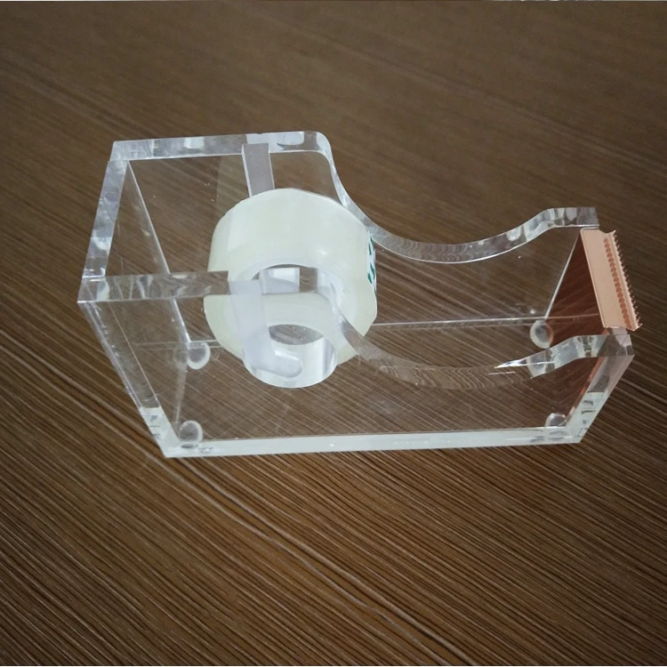 Acrylic tape block transparent acrylic tape machine creative tape cutting block desktop acrylic paper machine plastic