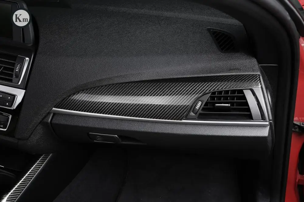 KM for carbon fiber  car interior parts car interior trim dashboard trim for BMW  F21 F22 F23  2012-2016  6pcs