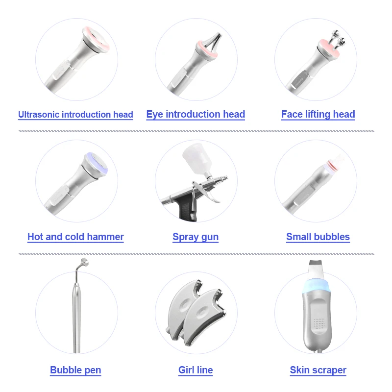 Electrical Trolley Skin Care Cleansing Rejuvenation Machine Hydro Jet H2o2 Water Hidro Massage Face Beauty Machine