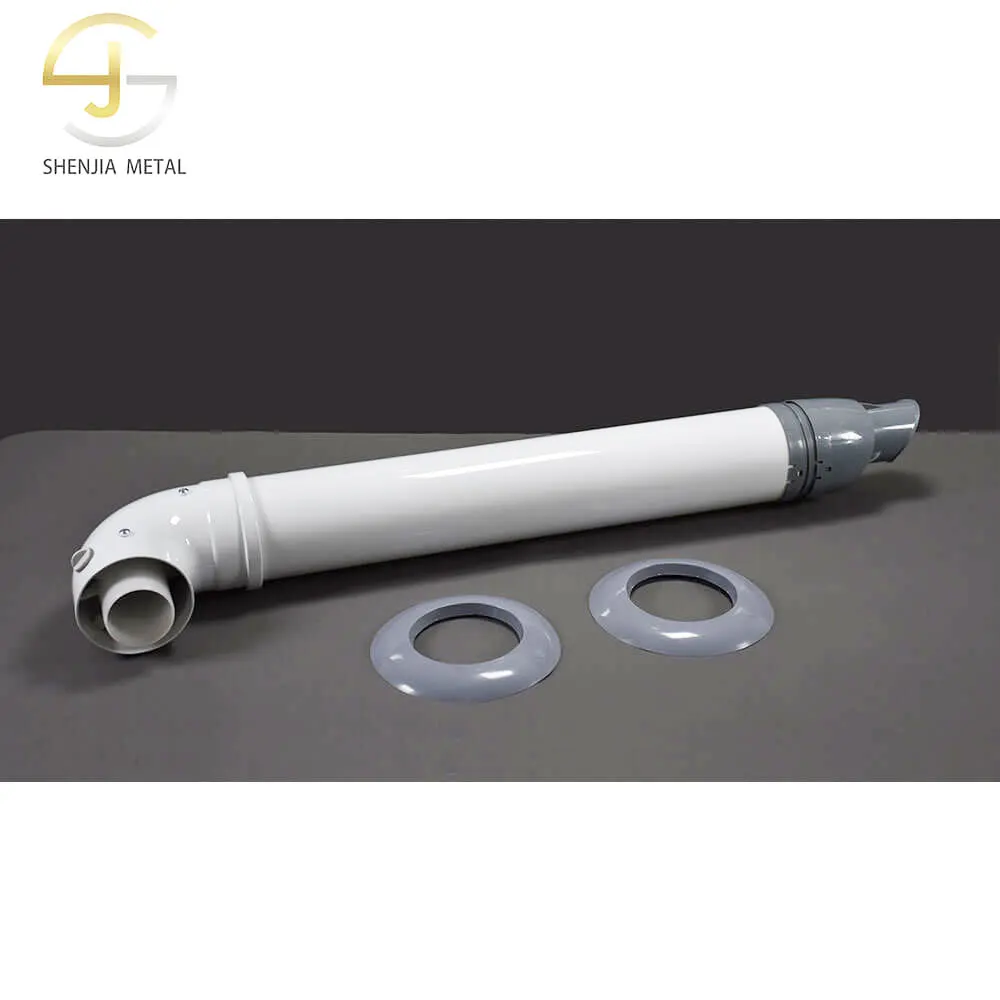 Balanced chimney flue aluminum PP condensing coaxial extension tube 60/100mm condensing extension flue