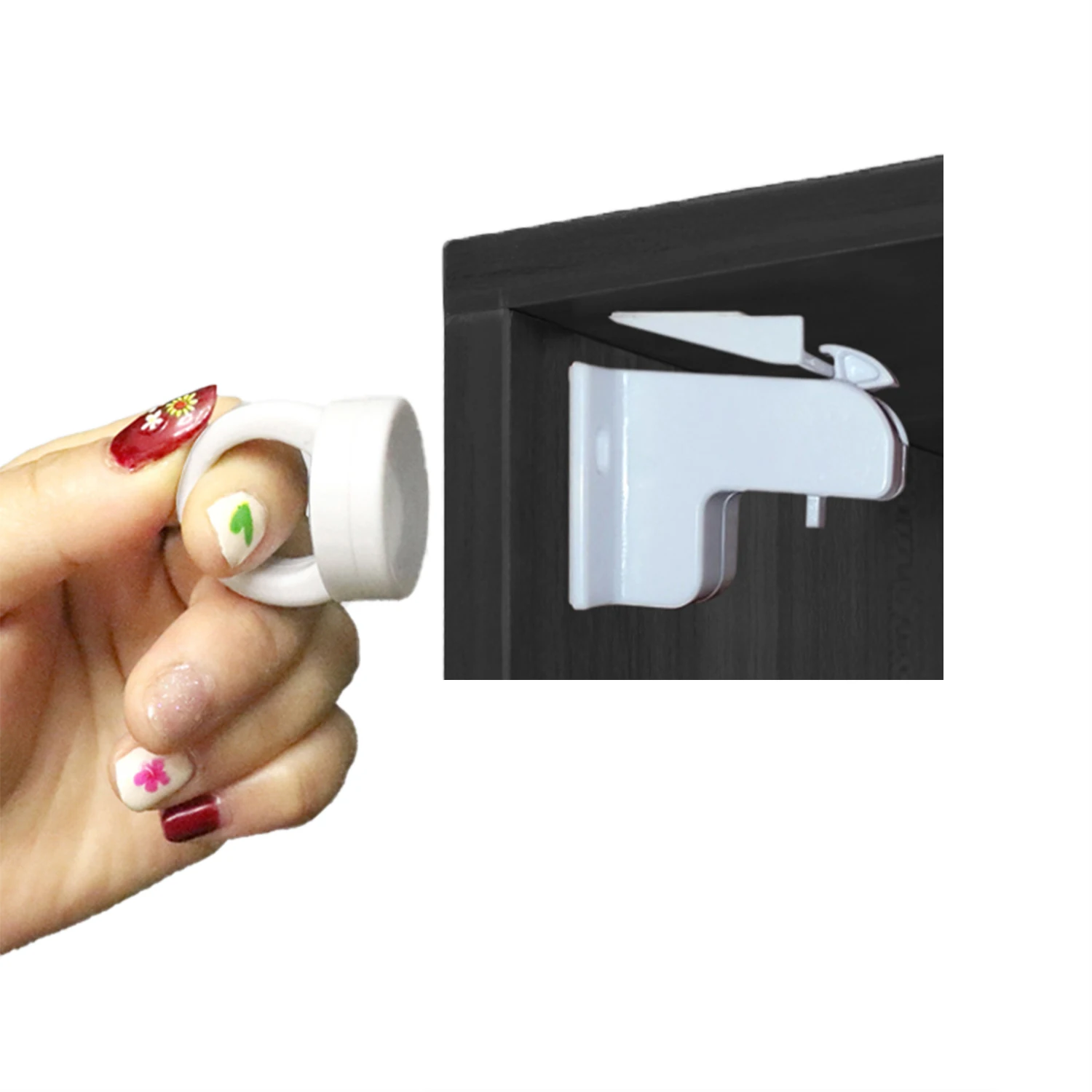 OEM магнитные замки для шкафов для малышей и детей, защитные замки, защита от детей, магнитный замок без сверления, распродажа