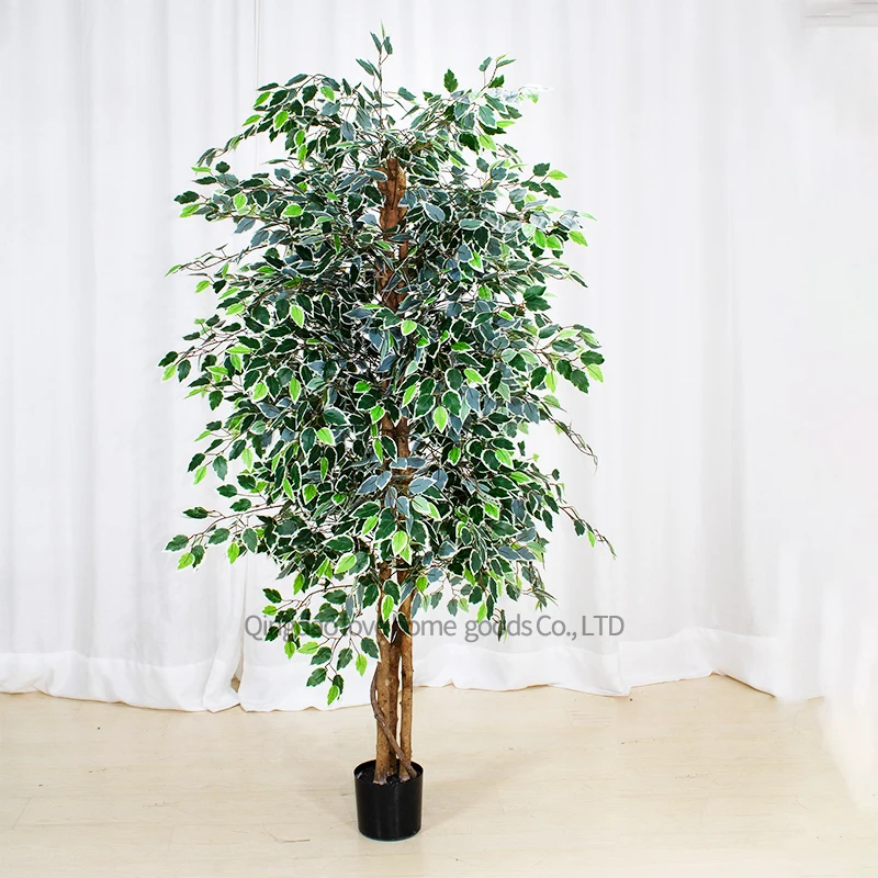Wholesale Cheap 3ft 6ft Artificial Banyan Tree and Rubber Plant Plastic Material for Christmas and Halloween Wedding Decoration
