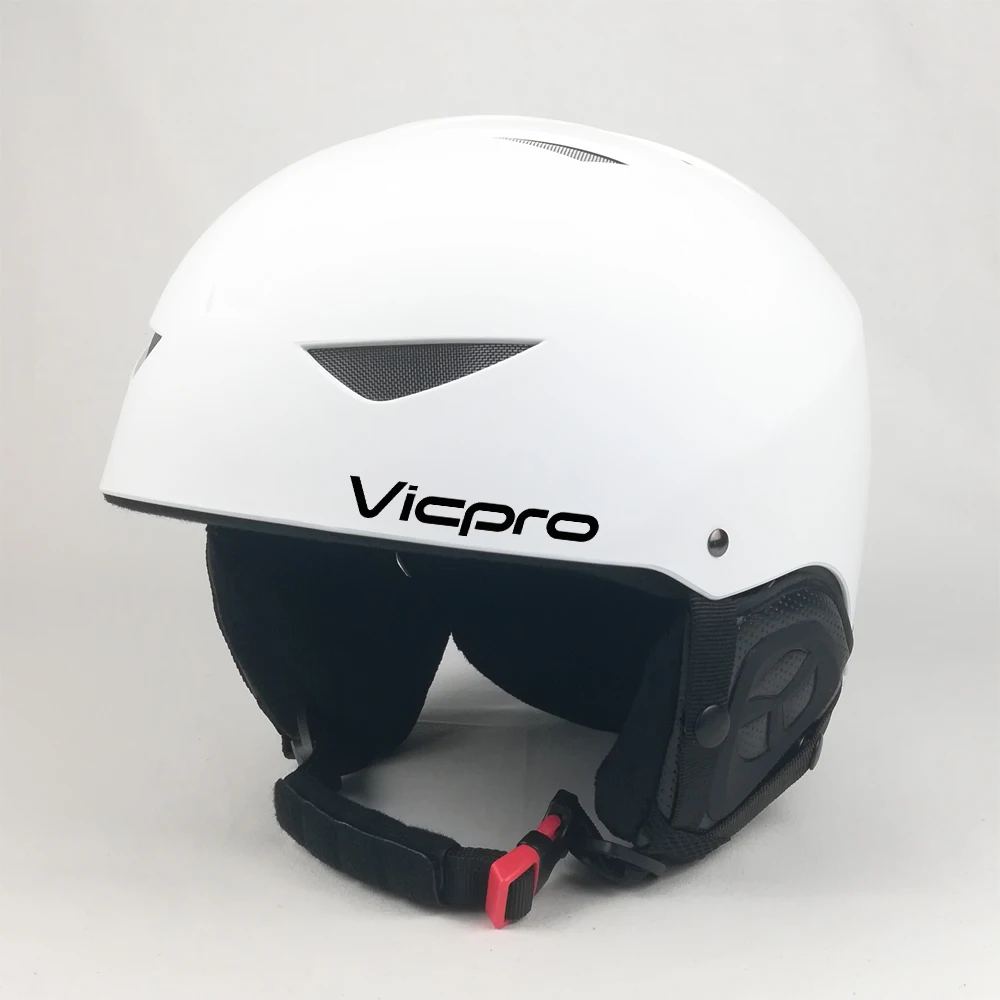 Корпус из АБС-пластика с подкладкой из пенополистирола и белый лыжный шлем на заказ