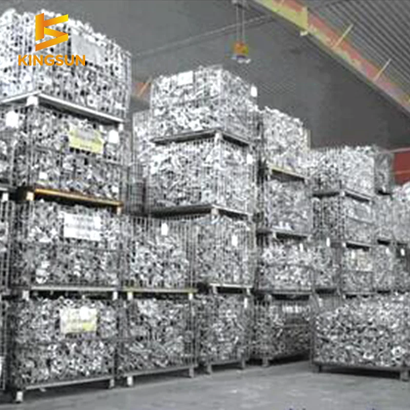 Warehouse wholesale folding galvanized iron welded pet preform panels metal wire mesh metal cages bin