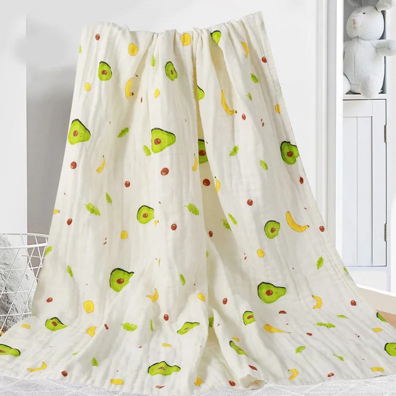 4 layers of high-density cotton baby gauze bath towel for children baby covered with newborn summer cool cover and newborn soft