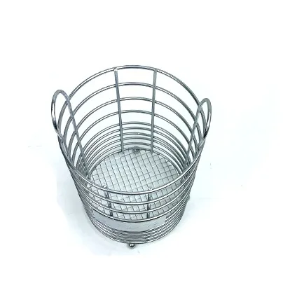 Hot sale Metal Wire Cutlery Holder Kitchen tools basket