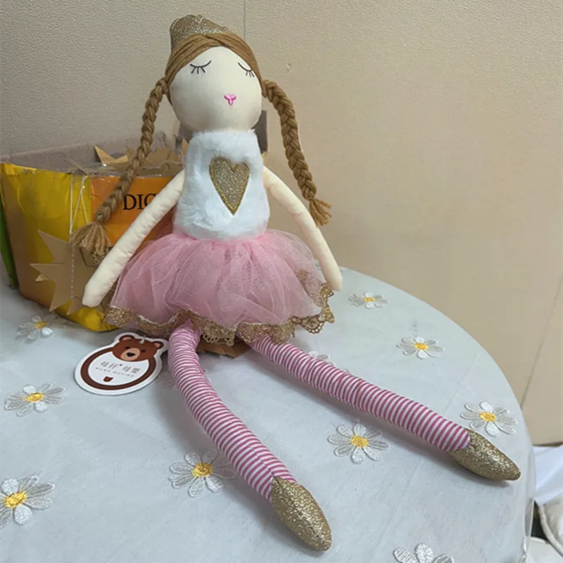 BEST PRICE- Handmade rag doll with yellow calico check dress/ Handmade gift for her /Birthday gift